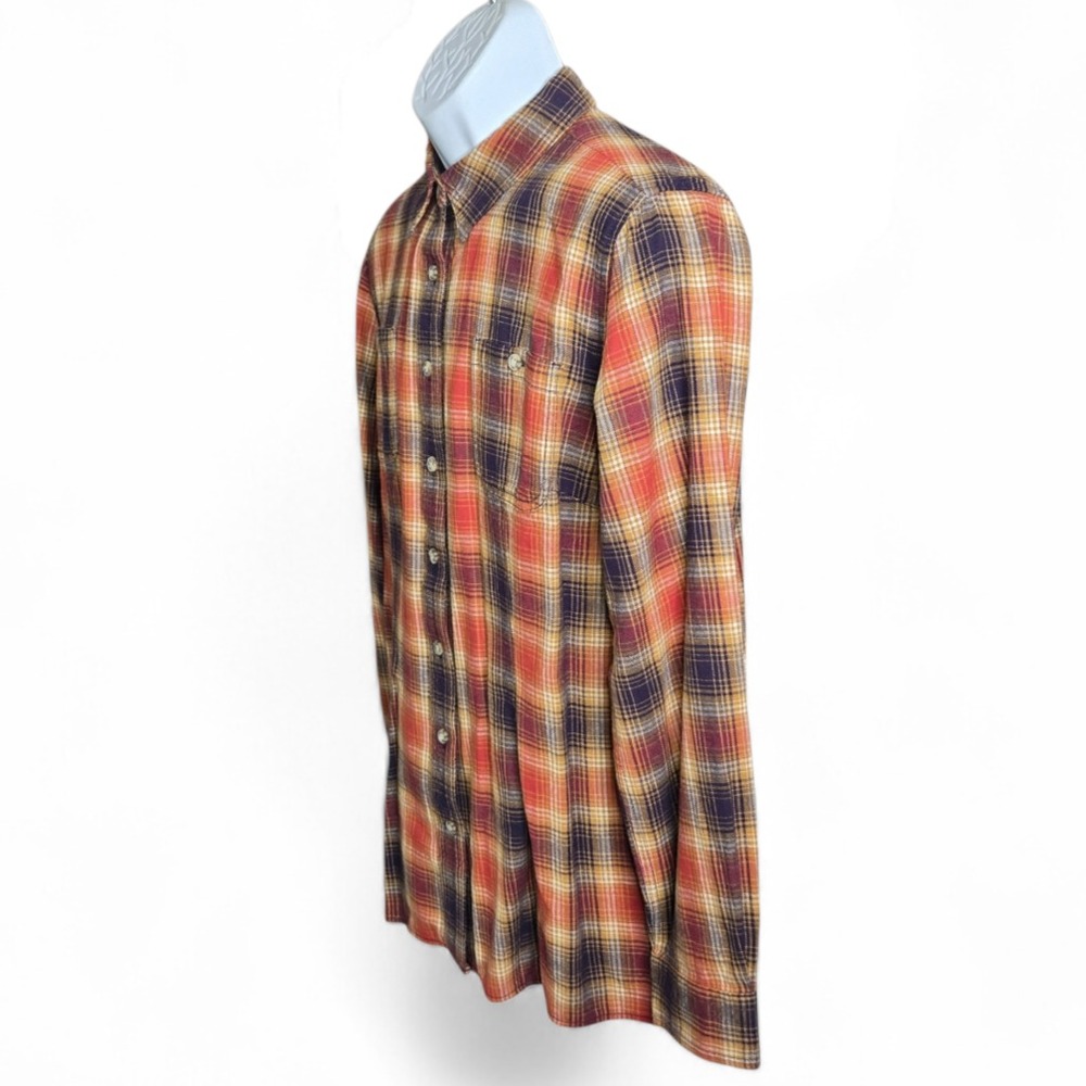 Duluth Trading Womens Free Swingin Flannel Shirt Size Large Plaid Country Chore - Picture 3 of 9